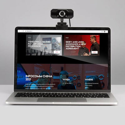 Lindy 43300 webcam 1920 x 1080 Pixel USB 2.0 Nero [LINDY43300]