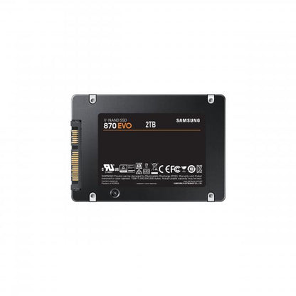 SAMSUNG SSD INTERNO 870 EVO 2TB 2,5 SATA 6GB/S R/W 560/530 MLC [MZ-77E2T0B/EU]