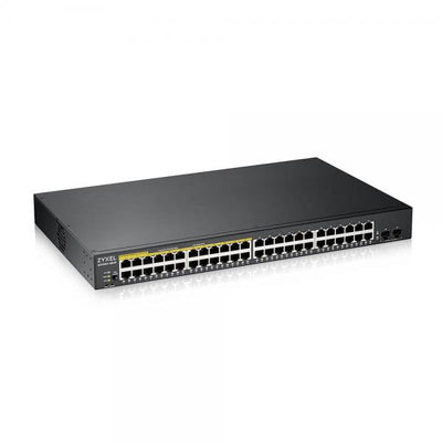 ZYXEL SWITCH WEB MANAGED 48X GB (24X POE EROG.FINO 170W), 2X SFP GB, RACK [GS190048HPV2-EU0101F]