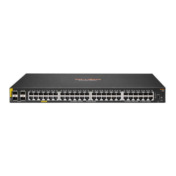 HPE Aruba Networking 6100 48G Class4 PoE 4SFP+ 370W Gestito L3 Gigabit Ethernet (10/100/1000) Supporto Power over Ethernet (PoE) 1U Nero [JL675A#ABB]
