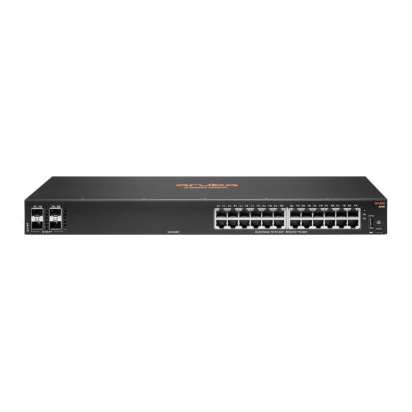 HPE Aruba Networking 6100 24G 4SFP+ Gestito L3 Gigabit Ethernet (10/100/1000) 1U Nero [JL678A#ABB]