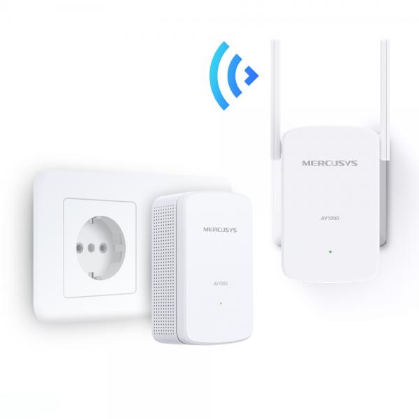 Mercusys MP510 KIT adattatore di rete PowerLine 1000 Mbit/s Collegamento ethernet LAN Wi-Fi Bianco 2 pz [MP510KIT]
