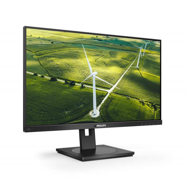 PHILIPS MONITOR 23,8 LED IPS 16:9 FHD 4MS 250 CDM, VGA/DVI/DP/HDMI, GREEN LINE, PIVOT, MULTIMEDIALE [242B1G]