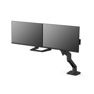 Ergotron HX Desk Dual Monitor Arm - Two Monitor Mount - Max. 32 inch screen - Matte Black [45-476-224]