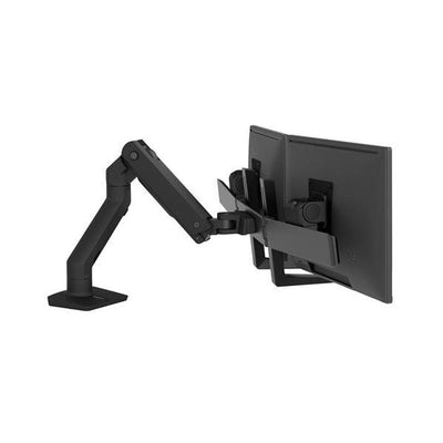 Ergotron HX Desk Dual Monitor Arm - Two Monitor Mount - Max. 32 inch screen - Matte Black [45-476-224]