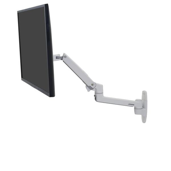 Ergotron LX WALL MOUNT - BRIGHT WHITE - MAX 24 INCH - MAX WEIGHT 9.1KG [45-243-216]