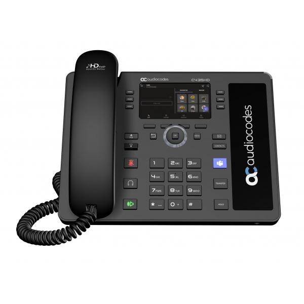 Audiocodes Teams C435HD-R IP-Phone PoE GbE black [TEAMS-C435HD-R]