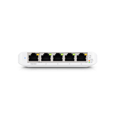 Ubiquiti - USW-Flex-Mini-EU - UniFi 5 Port Layer 2 switch with 4 GbE ports, 1 GbE PoE input port for power [USW-Flex-Mini-EU]