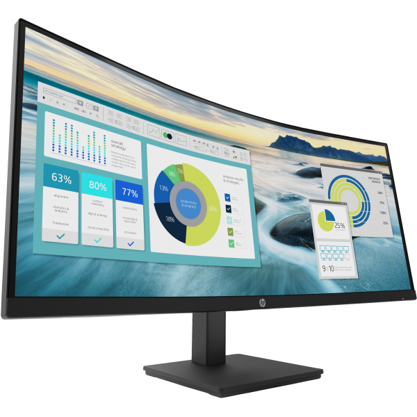 HP MONITOR CURVO 34 LED VA 21:9 WQHD 5MS 250 CDM, REG ALTEZZA, USB-C, DP/HDMI, MULTIMEDIALE, P34hc G4 [21Y56AA]
