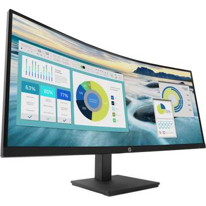 HP MONITOR CURVO 34 LED VA 21:9 WQHD 5MS 250 CDM, REG ALTEZZA, USB-C, DP/HDMI, MULTIMEDIALE, P34hc G4 [21Y56AA]