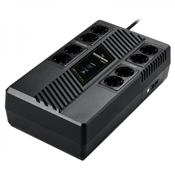 Tecnoware Era Plus Strip 1000 gruppo di continuità (UPS) A linea interattiva 1 kVA 700 W 8 presa(e) AC [FGCERAPLS1002SCH]