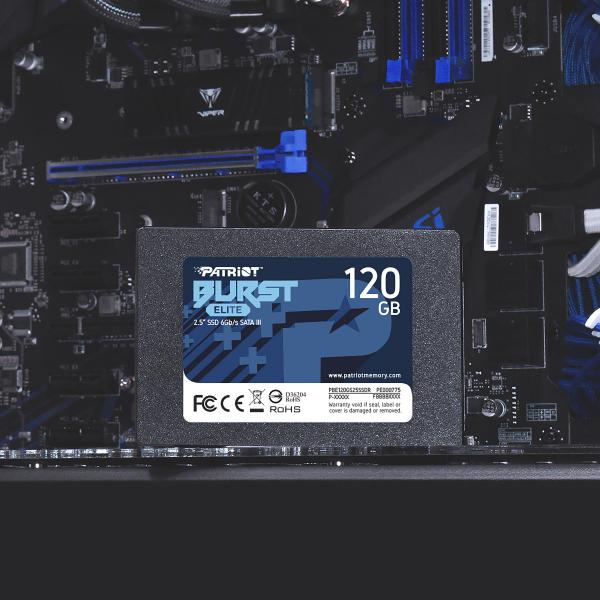 PATRIOT SSD INTERNO BURST ELITE 120GB 2,5 SATA 6GB/S R/W 450/320 [PBE120GS25SSDR]