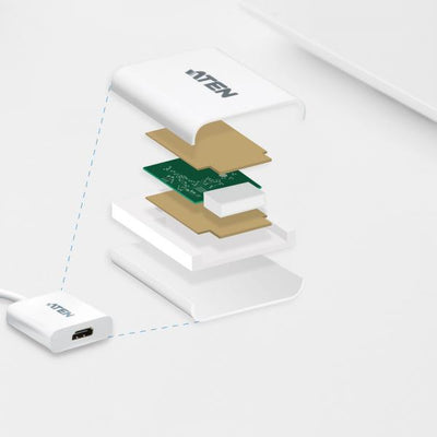 Aten DisplayPort to HDMI converter, PC: Up to UXGA / HDTV: Up to 1080i,1080p [VC985-AT]