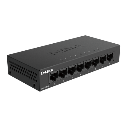 D-LINK SWITCH 8 PORTE GIGABIT ETHERNET METAL HOUSING UNMANAGED SWITCH [DGS-108GL]