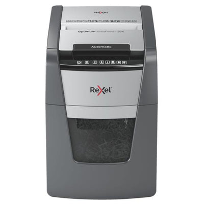 Rexel Distruggidocumenti automatico Optimum AutoFeed+ 90X con taglio a frammenti [2020090XEU]