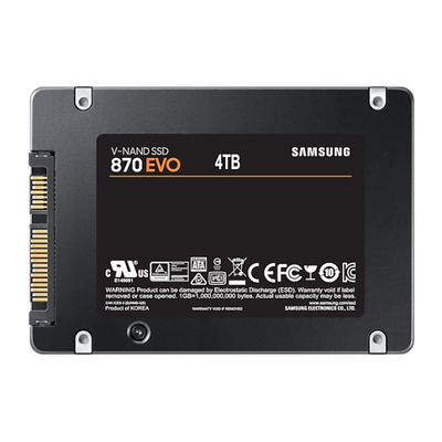 SAMSUNG SSD INTERNO 870 EVO 4TB 2,5 SATA 6GB/S R/W 560/530 MLC [MZ-77E4T0B/EU]