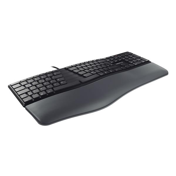 Cherry KC 4500 ERGO - Keyboard - Corded - AZERTY - Black [JK-4500FR-2]