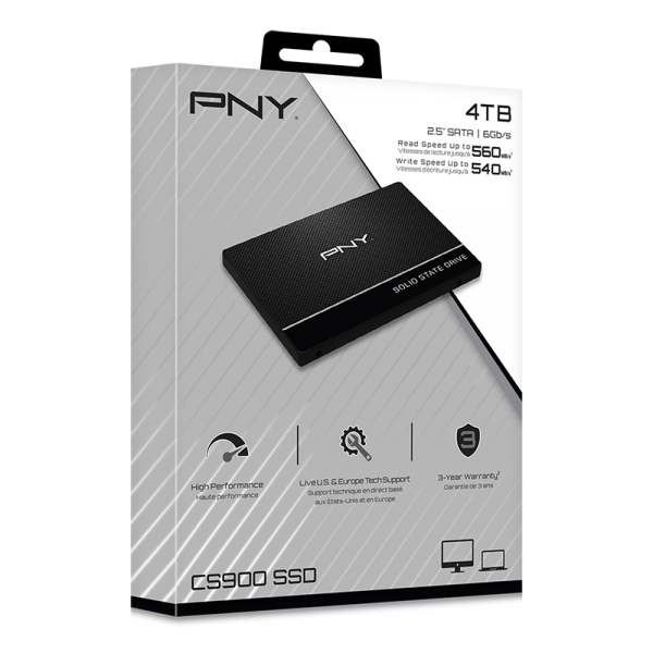 PNY SSD7CS900-4TB-RB drives allo stato solido 2.5" Serial ATA III [SSD7CS900-4TB-RB]