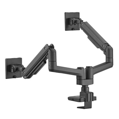 Equip Staffa di montaggio da scrivania per doppio monitor per uso intensivo da 17-35, nero [650182]