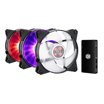 Cooler Master MasterFan Pro 140 Air Pressure RGB Case per computer Ventilatore Nero, Trasparente [MFY-P4DC-153PC-R1]
