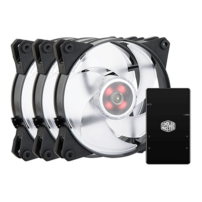 Cooler Master MasterFan Pro 140 Air Pressure RGB Case per computer Ventilatore Nero, Trasparente [MFY-P4DC-153PC-R1]