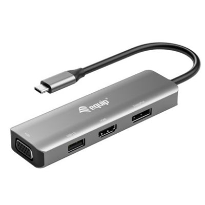 Equip 133485 adattatore grafico USB 3840 x 2160 Pixel Nero, Argento [133485]