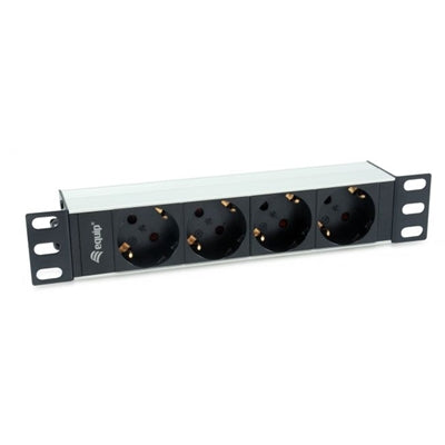 Equip 333311 unità di distribuzione dell'energia (PDU) 4 presa(e) AC 1U Nero, Argento [333311]