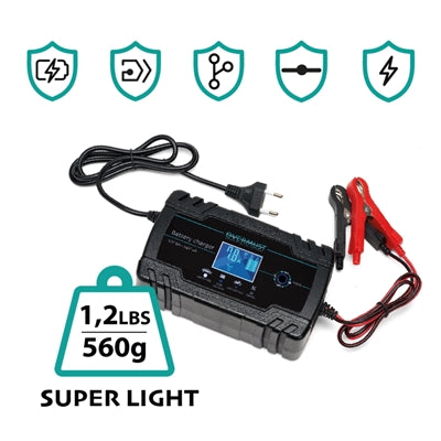 CARICABATTERIE 12/24Vcc OVERMUST By Tecnoware FOVMBC17871 In: 100-240Vac Out: 12(8A)/24(4A)Vcc +Display monitoraggi [FOVMBC17871]