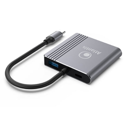 ADATTATORE Type-C a DUAL HDMI ATLANTIS A04-TC_2HDMI+ -Ris.fino a 1920x1080@60Hz - Cavo 18cm [A04-TC_2HDMI+]