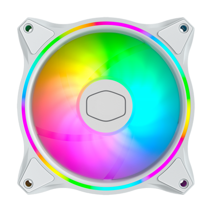 COOLER MASTER DISSIPATORE MASTERFAN MF120 HALO 3IN1 WHITE EDITION 120X120X25 VENTOLA CABINET - COOLE [MFL-B2DW-183PA-R1]