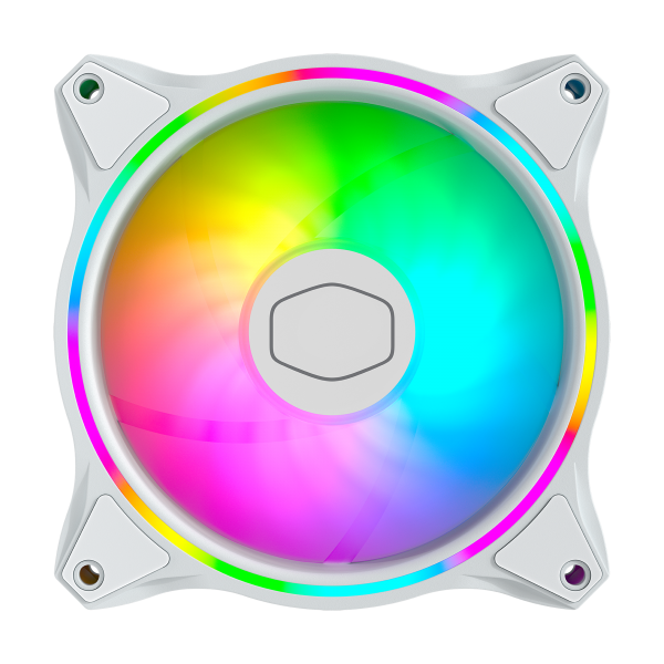 COOLER MASTER DISSIPATORE MASTERFAN MF120 HALO 3IN1 WHITE EDITION 120X120X25 VENTOLA CABINET - COOLE [MFL-B2DW-183PA-R1]