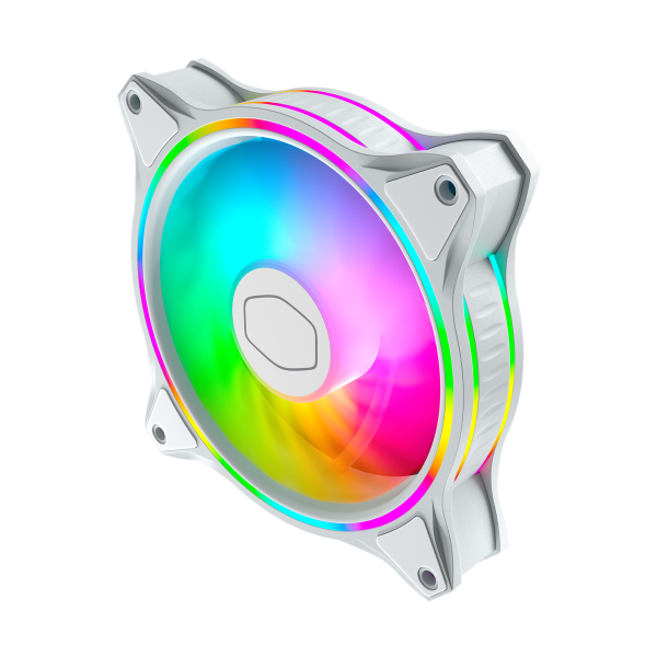 COOLER MASTER DISSIPATORE MASTERFAN MF120 HALO 3IN1 WHITE EDITION 120X120X25 VENTOLA CABINET - COOLE [MFL-B2DW-183PA-R1]