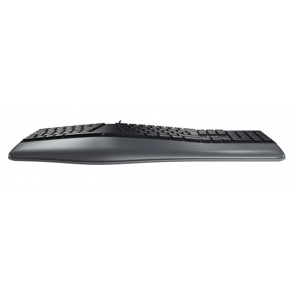 Cherry KC 4500 ERGO - Keyboard - Corded - QWERTY UK - Black [JK-4500GB-2]