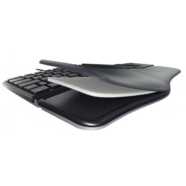 Cherry KC 4500 ERGO - Keyboard - Corded - QWERTY UK - Black [JK-4500GB-2]