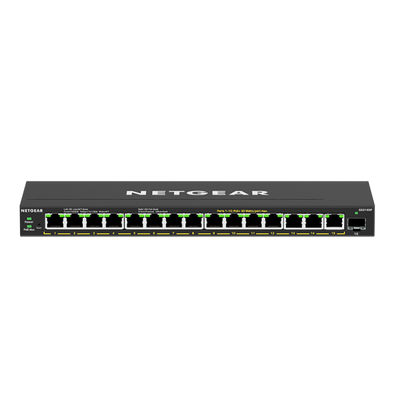 NETGEAR GS316EP-100PES switch di rete Gestito Gigabit Ethernet (10/100/1000) Supporto Power over Ethernet (PoE) Nero [GS316EP-100PES]
