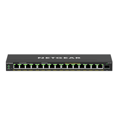 NETGEAR GS316EP-100PES switch di rete Gestito Gigabit Ethernet (10/100/1000) Supporto Power over Ethernet (PoE) Nero [GS316EP-100PES]