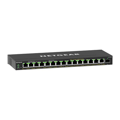 NETGEAR GS316EP-100PES switch di rete Gestito Gigabit Ethernet (10/100/1000) Supporto Power over Ethernet (PoE) Nero [GS316EP-100PES]