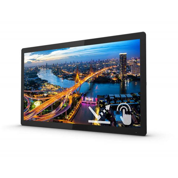 PHILIPS MONITOR TOUCH 21,5 LED IPS 16:9 FHD, 4MS 400 CDM, IP65, VGA/DVI/HDMI/DP SENZA BASE [222B1TFL]