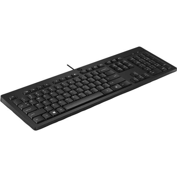 HP TASTIERA KBD 125 WD,INTERFACCIA USB,NERO [266C9AA]