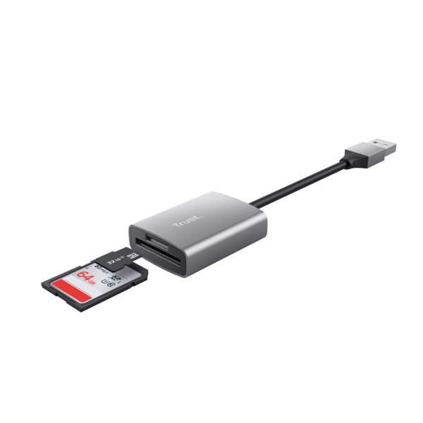 TRUST CARDREADER VELOCE USB-A 3.2 - DALYX ALLUMINIO [24135]