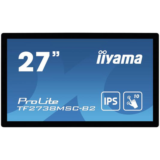 iiyama ProLite TF2738MSC-B2 Monitor PC 68,6 cm (27") 1920 x 1080 Pixel Full HD LED Touch screen Multi utente Nero [TF2738MSC-B2]
