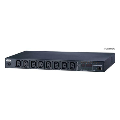 Aten 8-Port Intelligent 1U ECO Power Distribution Unit (PDU), Metered by Outlet (8 x C13) [PE8108G-ATA-G]