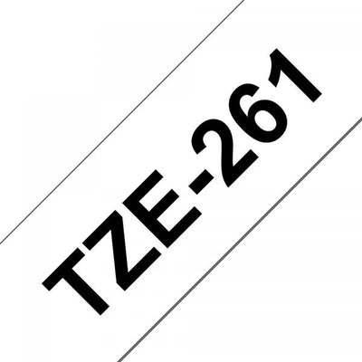 BROTHER NASTRO LAMINATO DA 36MM (8M) NERO/BIANCO [TZE-261]