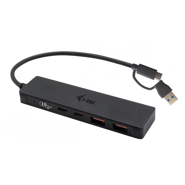 i-tec Metal USB-A/USB-C HUB 2x USB 3.0 + 2x USB-C (10 Gbps) [C31HUBMETAL2A2C]