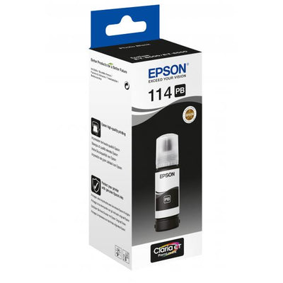 EPSON CART. NERO FOTOGRAFICO 114 ECOTANK PHOTO BLACK INK BOTTLE [C13T07B140]