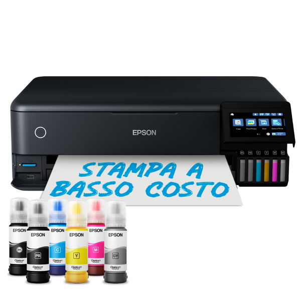 EPSON MULTIFUNZIONE INK A4 COLORE, ECOTANK ET-8550, 28PPM, FRONTE/RETRO, USB/LAN/WIFI, 3IN1 [C11CJ21401]