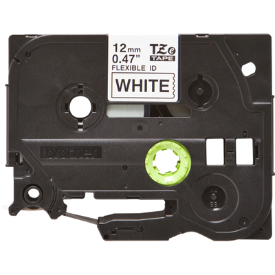 BROTHER NASTRO LAMINATO FLESSIBILE DA 12MM (8M) NERO/BIANCO [TZE-FX231]