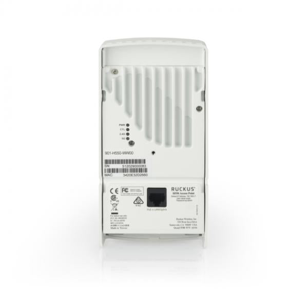 Ruckus - 901-H550-ww00 - High-End Wall-Mounted Wi-Fi 6 2x2:2 Indoor Access Point with 1.8 Gbps max rate, Switch and Embedded IoT [901-H550-ww00]