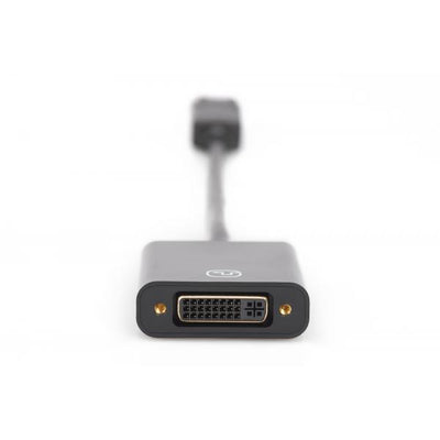 Digitus DisplayPort adapter cable - DP - DVI (24+5) M/F - 0.15m -w/interlock - DP 1.1 compatible - Black [AK-340401-001-S]