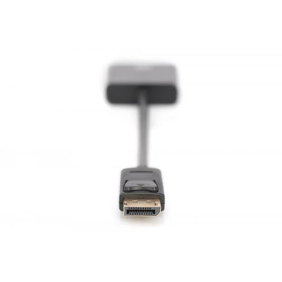 Digitus DisplayPort adapter cable - DP - DVI (24+5) M/F - 0.15m -w/interlock - DP 1.1 compatible - Black [AK-340401-001-S]